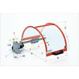 Protection devices for PTO 01/400 lathes