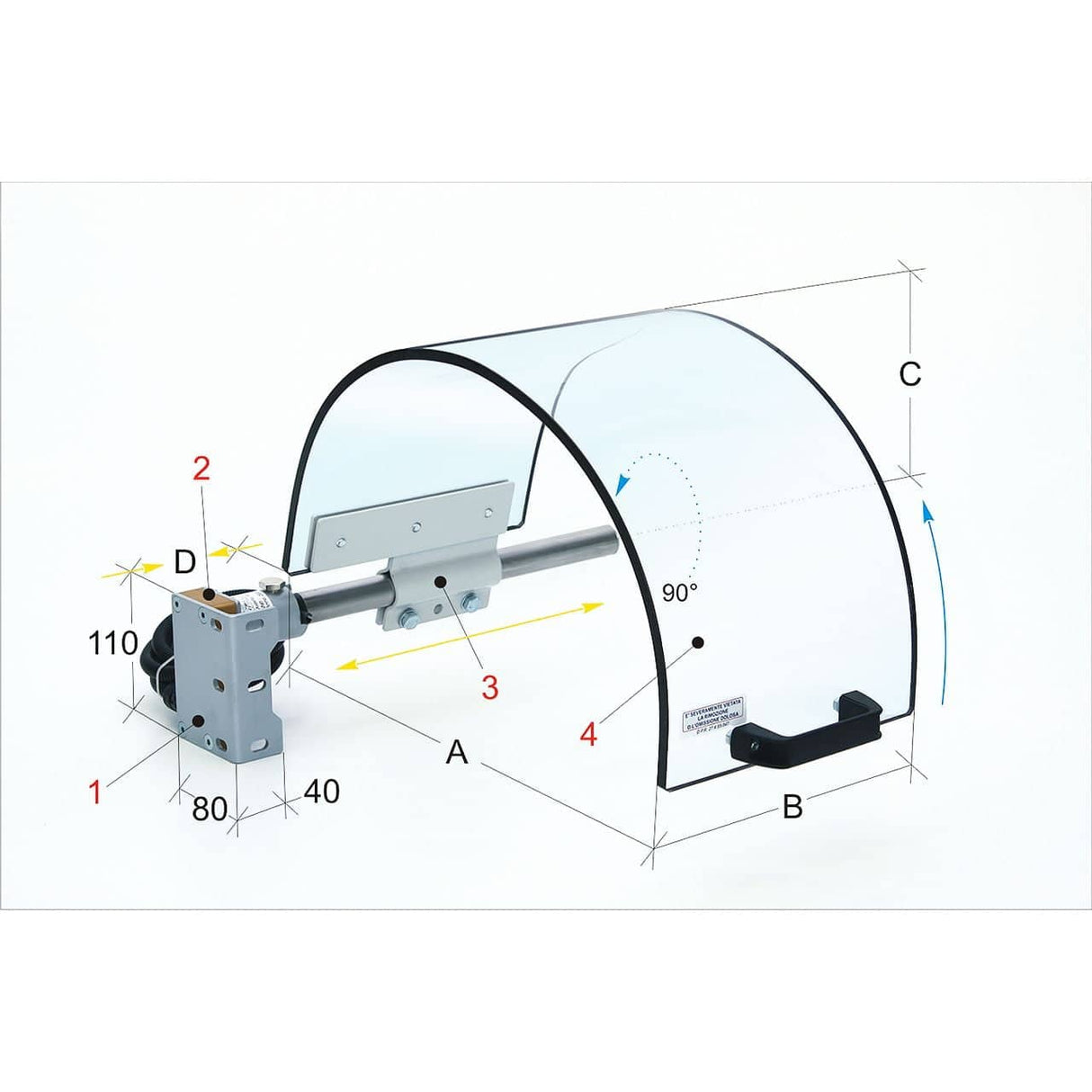Protection devices for PTO 02/400 lathes