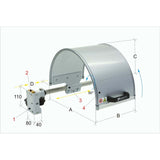 Protection devices for PTO 03/500 lathes