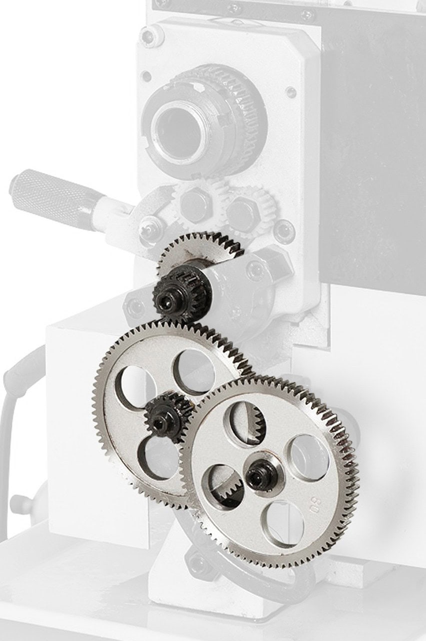Accessory for Bernardo machine tool, metric threading device, 9 pieces, with metal design