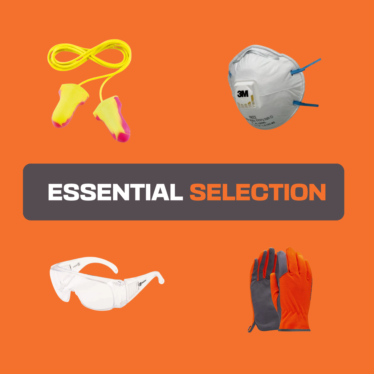 Personal protective equipment Ardon Complete Protection Kit Earplugs mask glasses gloves