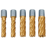 Bernardo HSS Annular Cutter, TiN-coated, 14/18/22 mm, cutting depth 50 mm, 5 pcs
