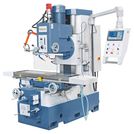 Bernardo Fresatrice a pialla BFM 200 con tavola da 1400 x 400 mm, mandrino ISO 50, serraggio pneumatico utensili e display digitale a 3 assi ES-12 H.