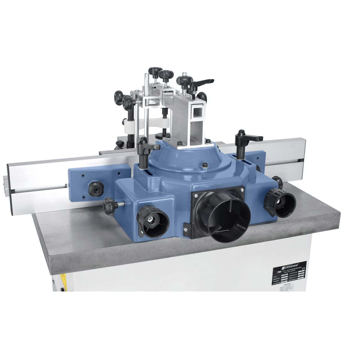 Bernardo T 600 R Spindle Moulder – 230V single-phase, 2.2 kW S1 motor, sliding table with angle fence