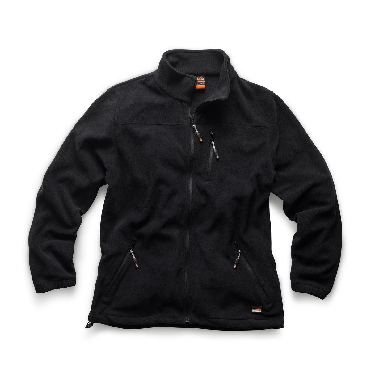 Giacca da lavoro Scruffs in micropile idrorepellente, con polsini elastici, fondo regolabile e tasche con cerniera.