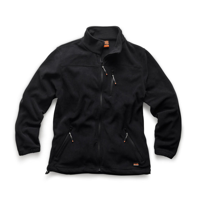 Giacca da lavoro Scruffs in micropile idrorepellente, con polsini elastici, fondo regolabile e tasche con cerniera.