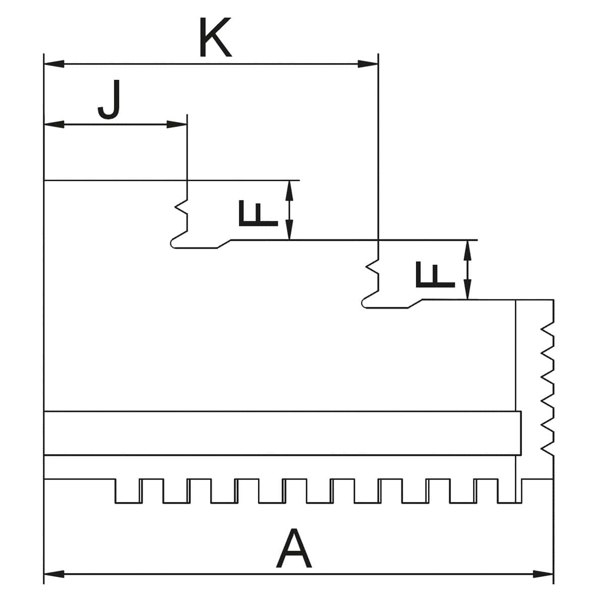 Chuck Jaws DIJ-DK12-100