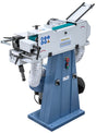 Levigatrice a nastro industriale Bernardo KBR 75 x 1500 DC-2 con aspirazione integrata, indicata per tubi, profili e superfici metalliche.