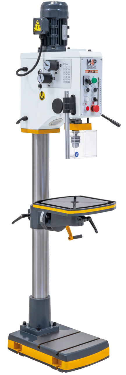 Trapano a colonna con cambio a ingranaggi SGH 28 / 400 V - vista sinistra