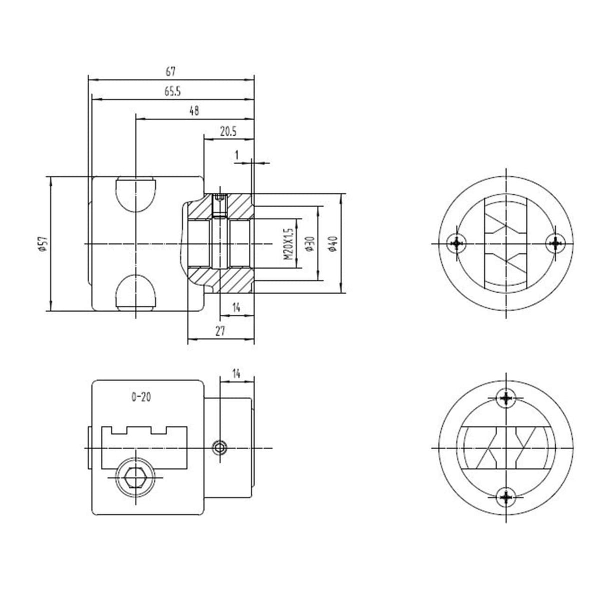 Accessory for Bernardo machine tool Westcott Chuck for LBM 150 P