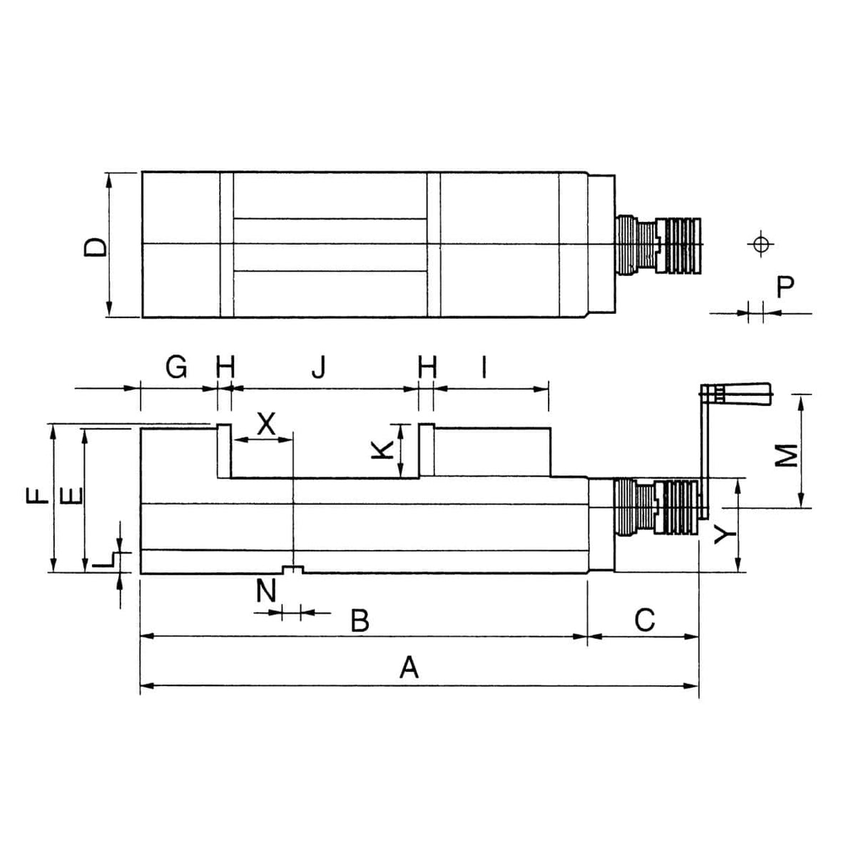 Bernardo high-pressure NC machine vise CHV 100 V