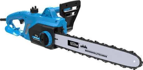 Motosega elettrica Güde KS 355 EC con barra da 420 mm, tensionamento rapido e set di taglio Güde.
