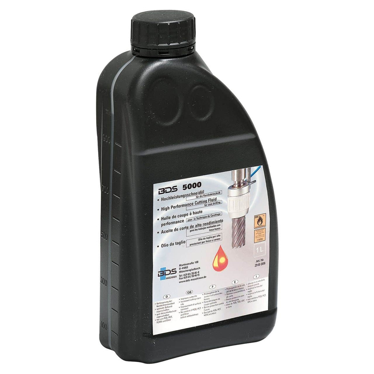Chemical product for maintenance Bernardo High-performance cutting oil BDS 5000 / 1 L