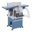 Pialla a filo e spessore Bernardo PT 305 D 230 V con tavoli in alluminio rettificato, recinzione inclinabile e aspiratore integrato, ideale per lavorazioni precise su tavole e travi in legno.