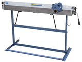 Piegatrice manuale Bernardo BB 1220 RS in acciaio saldato con cesoia integrata, ideale per piegatura e taglio della lamiera.