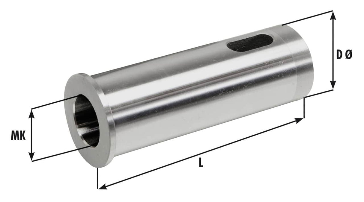 Accessory for Bernardo machine tools MT shank for E dimensions - MT 2, diam. 40 x 114 mm