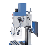 Bernardo KF 16 Vario Mill-Drill with 3-axis DRO DT 40 – drilling Ø 16 mm, face mill Ø 50 mm, table 400 × 120 mm, tilting head -90°/+90°, 0.5 kW motor, 230V single-phase, weight 60 kg