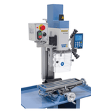 Bernardo KF 16 Vario Mill-Drill with 3-axis DRO DT 40 – drilling Ø 16 mm, face mill Ø 50 mm, table 400 × 120 mm, tilting head -90°/+90°, 0.5 kW motor, 230V single-phase, weight 60 kg
