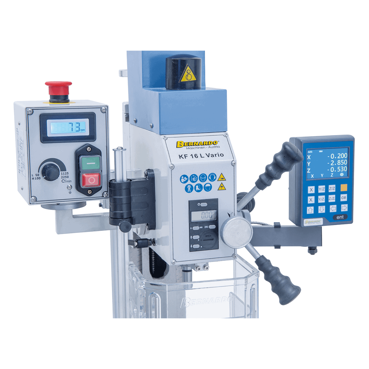 Bernardo KF 16 L Vario – Milling Machine with 3-Axis DRO DT 40
