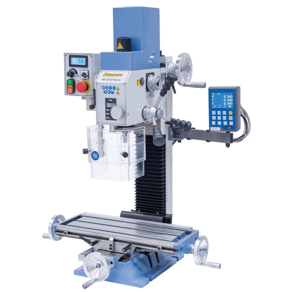Bernardo KF 25 D Vario Mill-Drill with DT 40 3-axis DRO and Vario speed