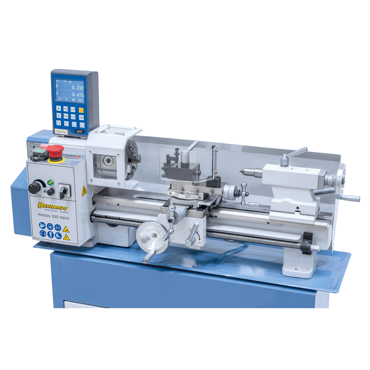 Bernardo Hobby 350 Vario metal lathe with 2-axis DRO DT