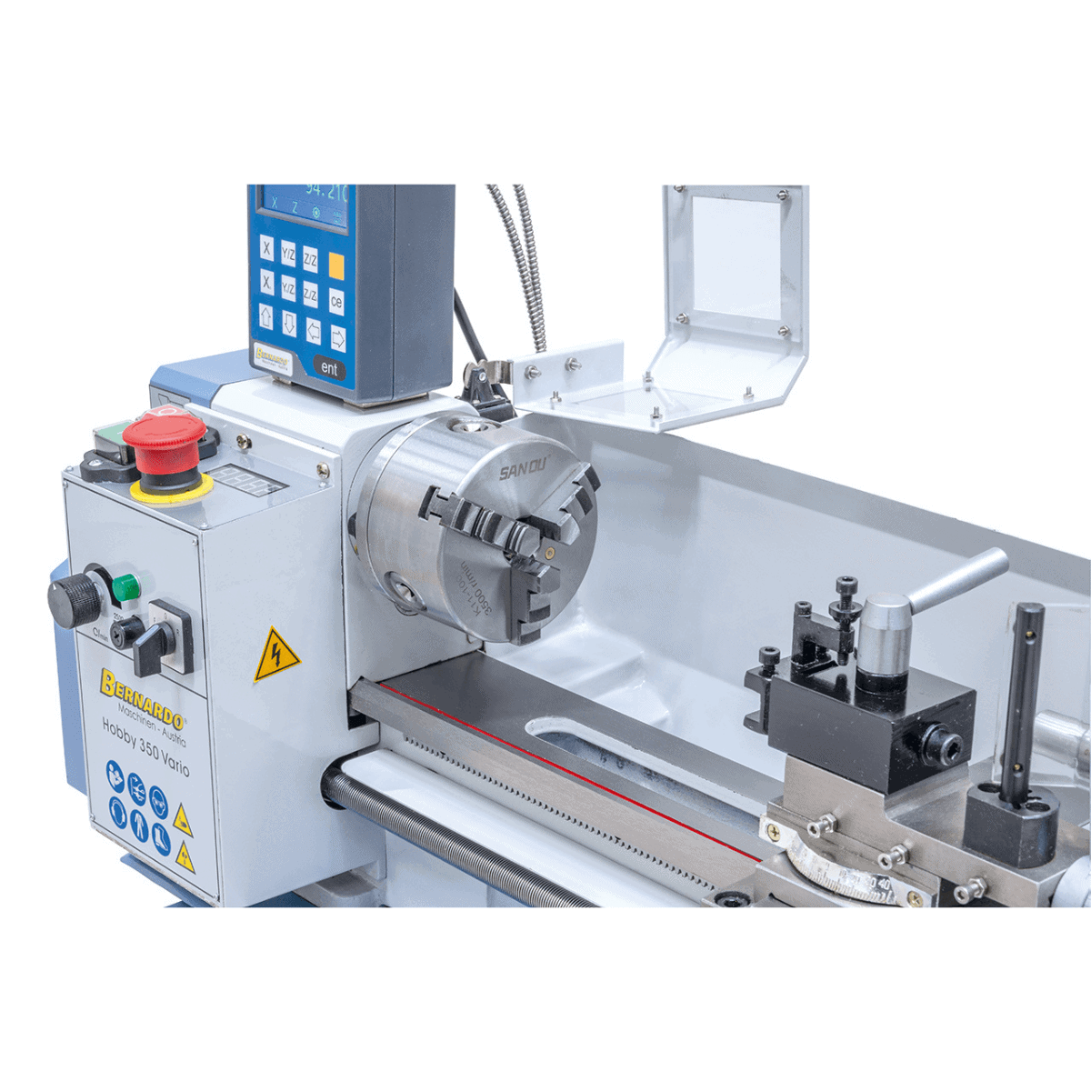 Bernardo Hobby 350 Vario metal lathe with 2-axis DRO DT