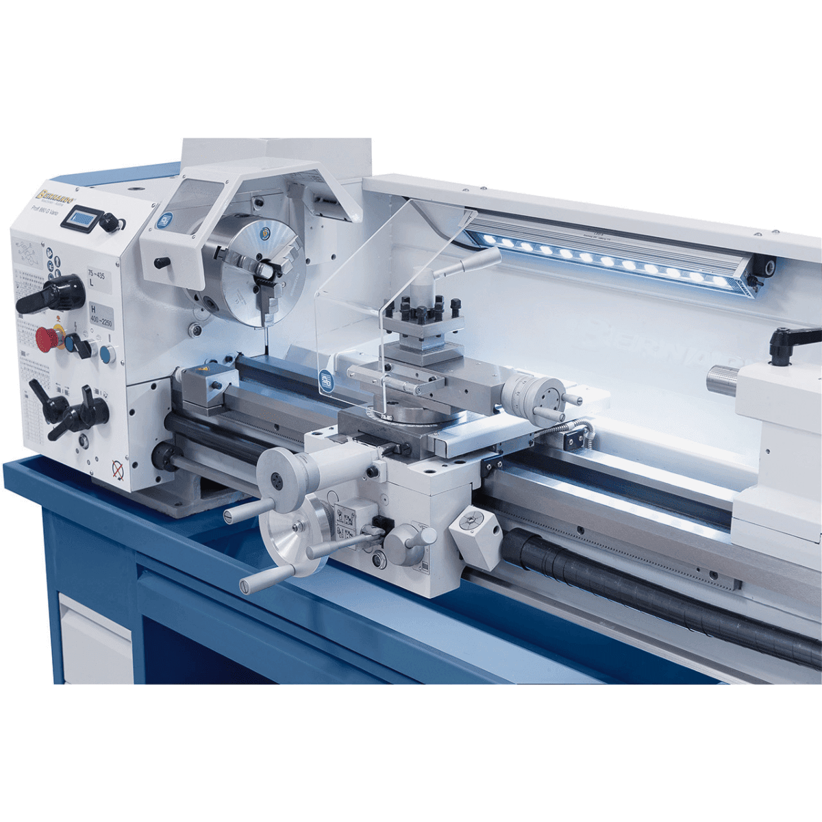 Bernardo Profi 880 G Vario Metal Lathe with 2-axis DRO ES-12 V