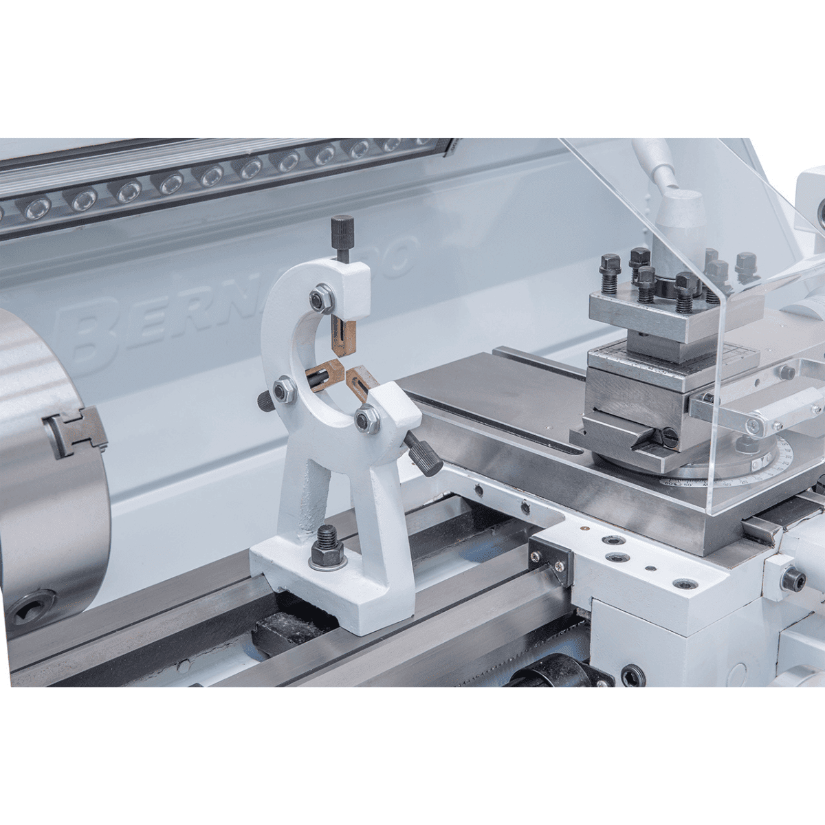 Metal Lathe Bernardo Profi 750 Vario / 230 V with 2-axis Digital Readout