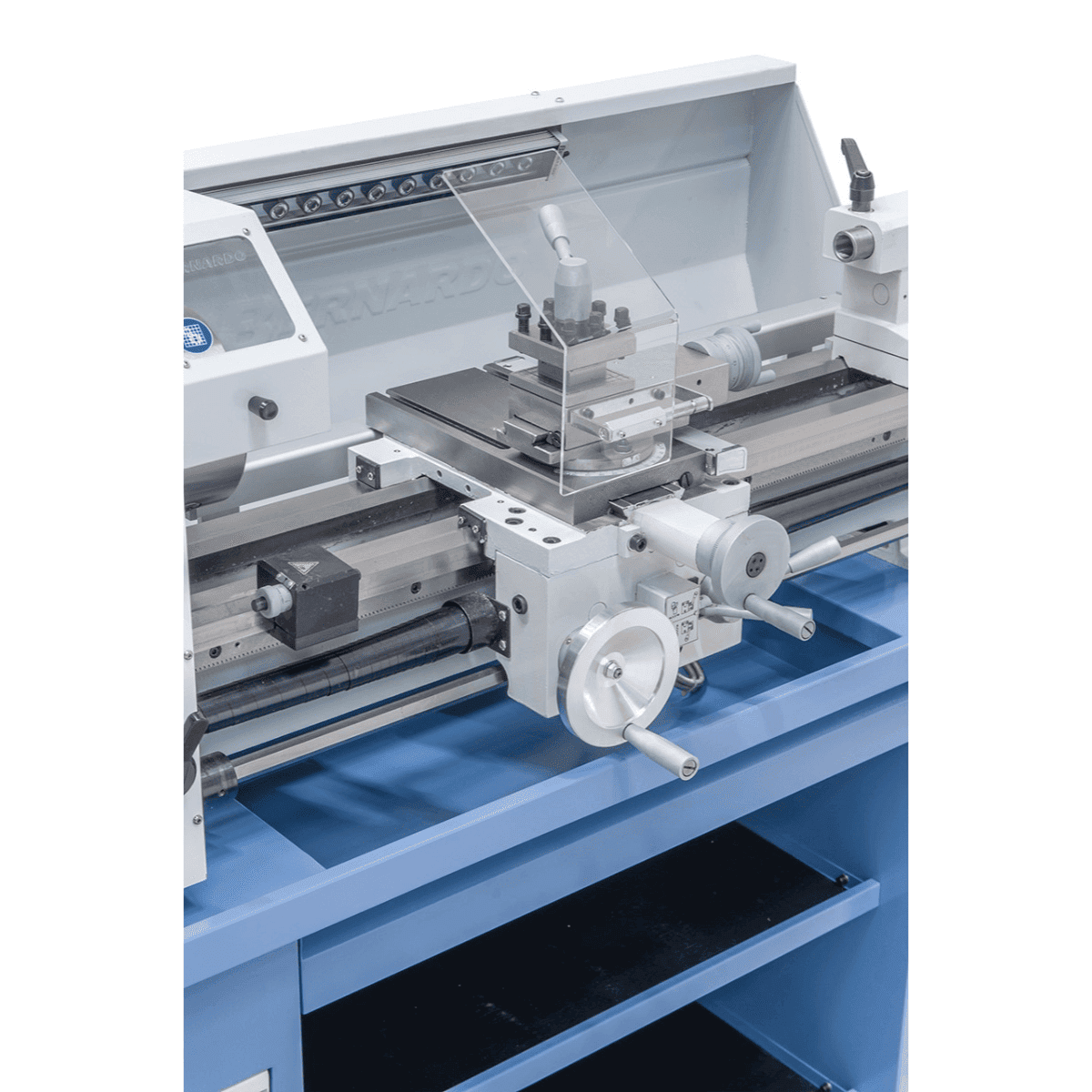 Metal Lathe Bernardo Profi 750 Vario / 230 V with 2-axis Digital Readout