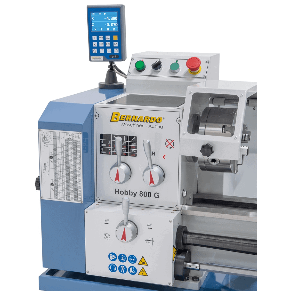 Metal Lathe Bernardo Hobby 800 G 230 V