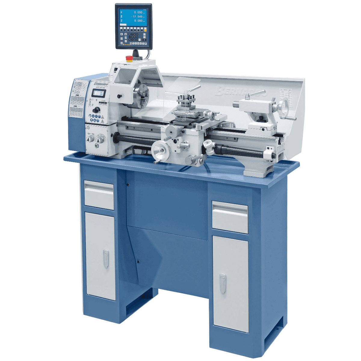 Bernardo Profi 550 Pro / 400V metal lathe with 2-axis digital readout