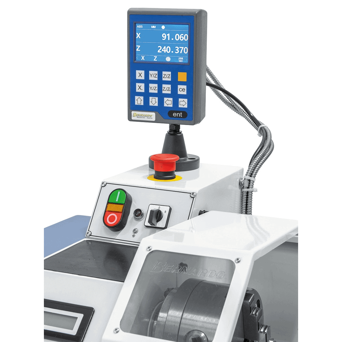 Bernardo Profi 450 S Vario 230V metal lathe with 2-axis DRO DT40