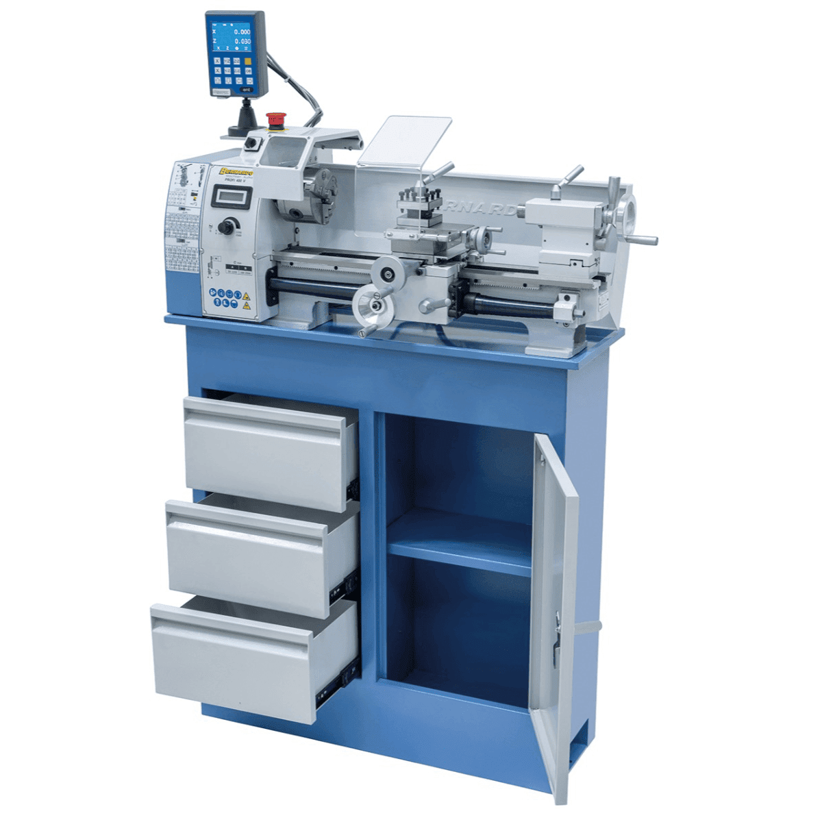 Metal Lathe Bernardo Profi 400 V / 230 V with DRO 2-axis DT 40