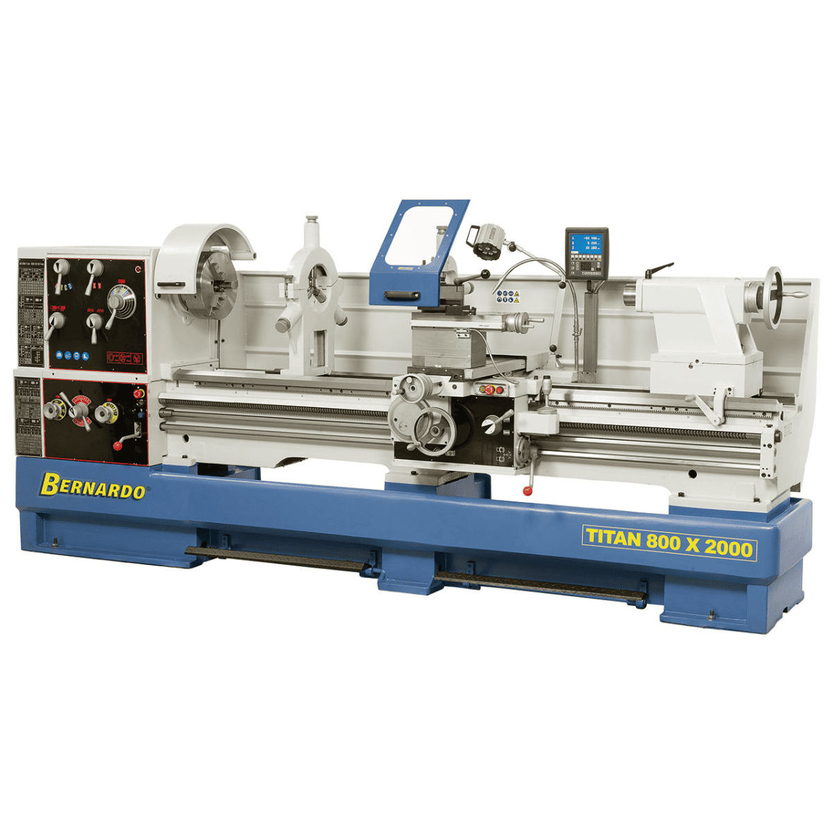 Bernardo Titan 800 x 3000 metal lathe with 3-axis DRO