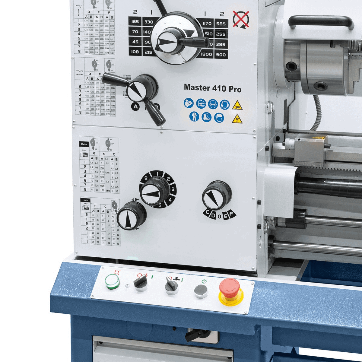 Bernardo Master 410 Pro Metal Lathe with 3-axis DRO ES-12 V