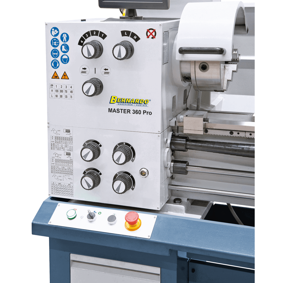 Metal Lathe Bernardo Master 360 Pro with DRO 3-axis ES-12 V