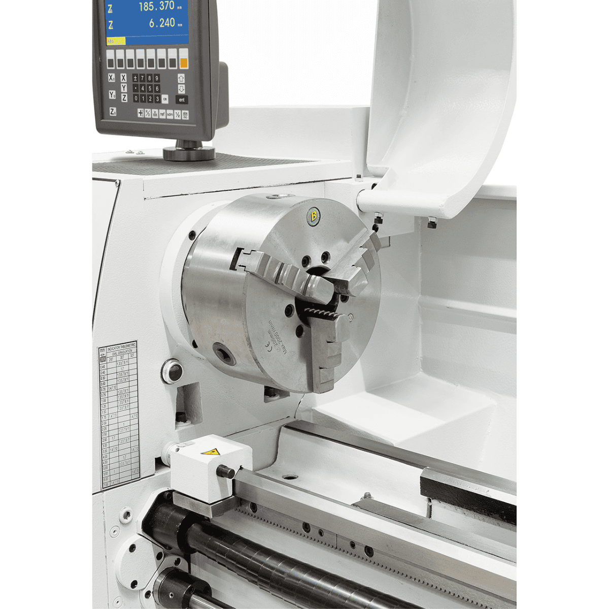 Bernardo Master 180 metal lathe with 3-axis DRO ES-12 V