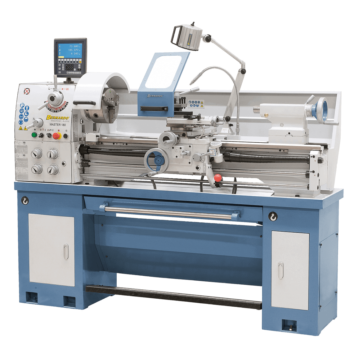 Bernardo Master 180 metal lathe with 3-axis DRO ES-12 V