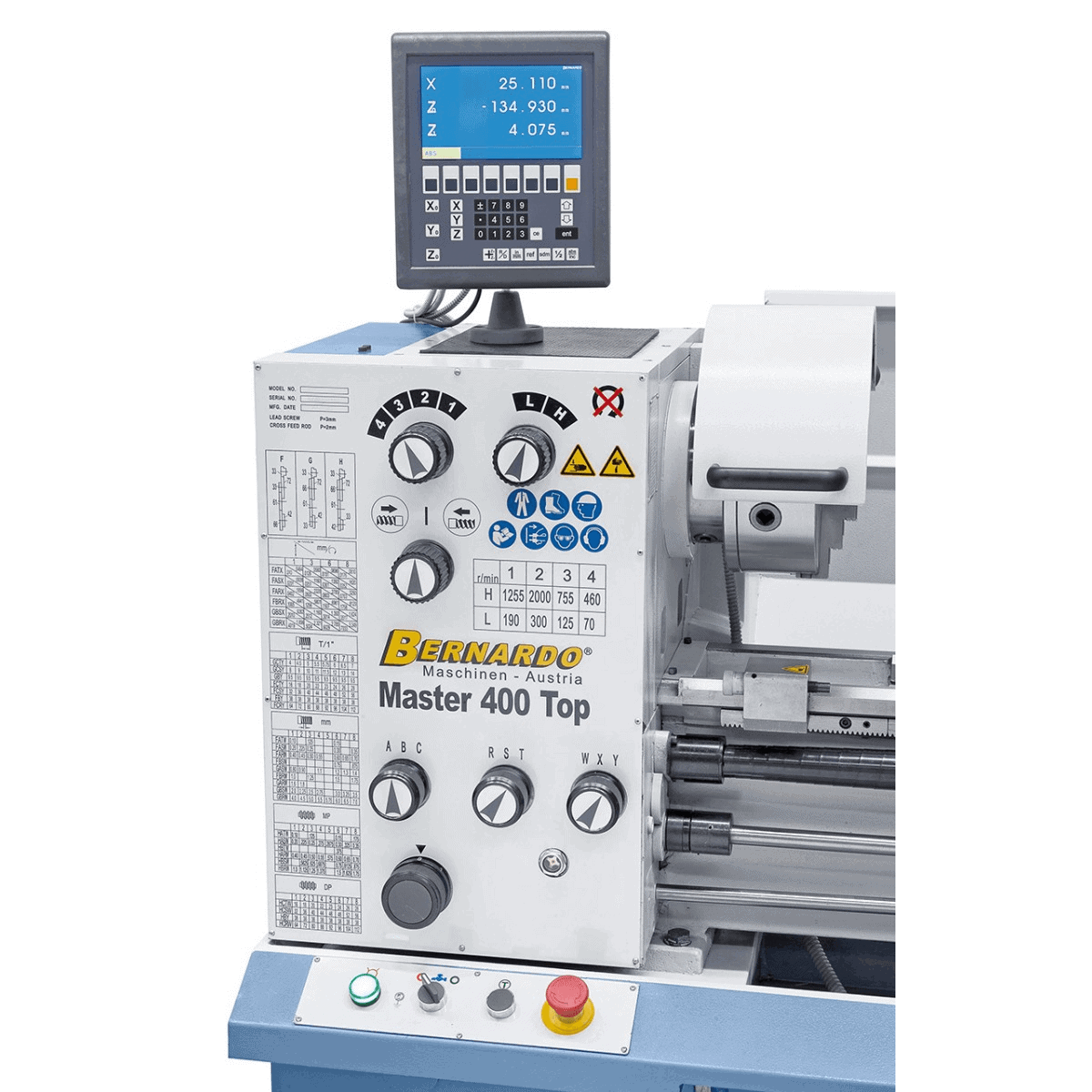 Bernardo Master 400 Top Lathe with 3-axis DRO ES-12 V