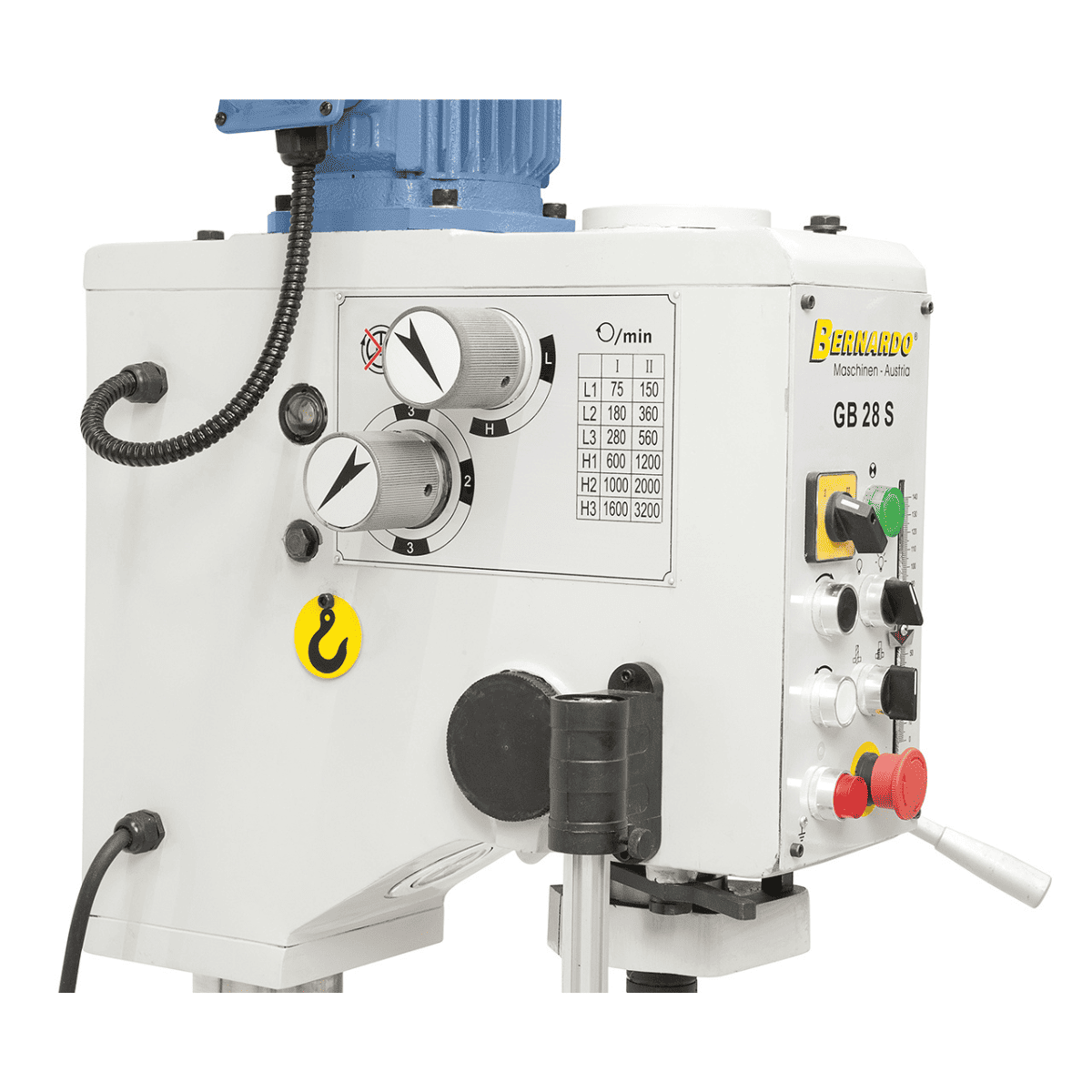 Bernardo pillar drill with gears GB 28 S