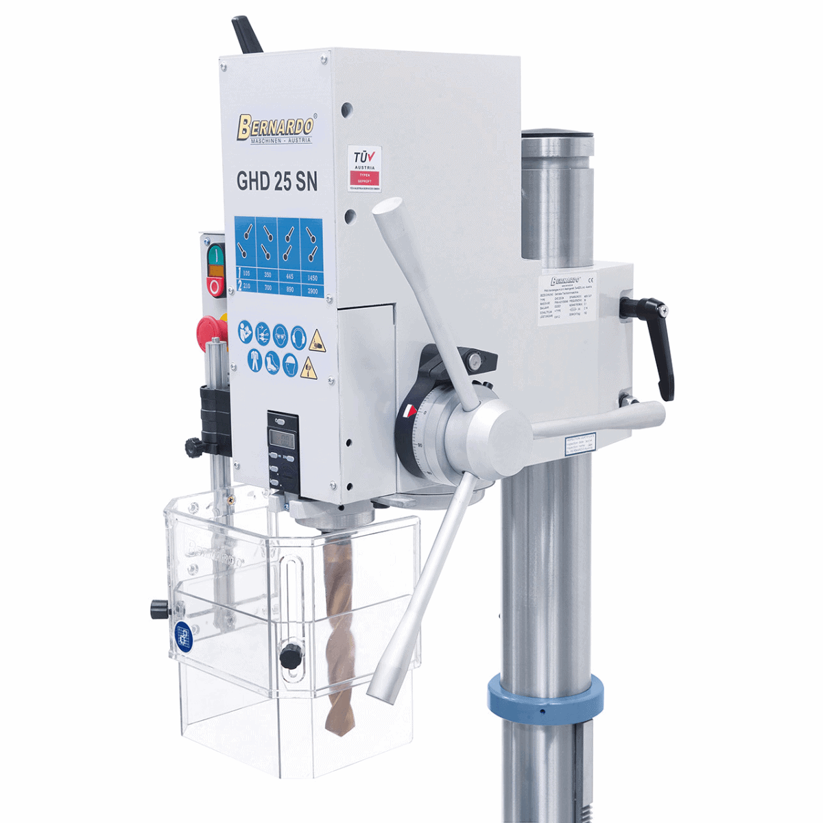 Bernardo GHD 25 SN Gear-Driven Pillar Drill with Digital Display
