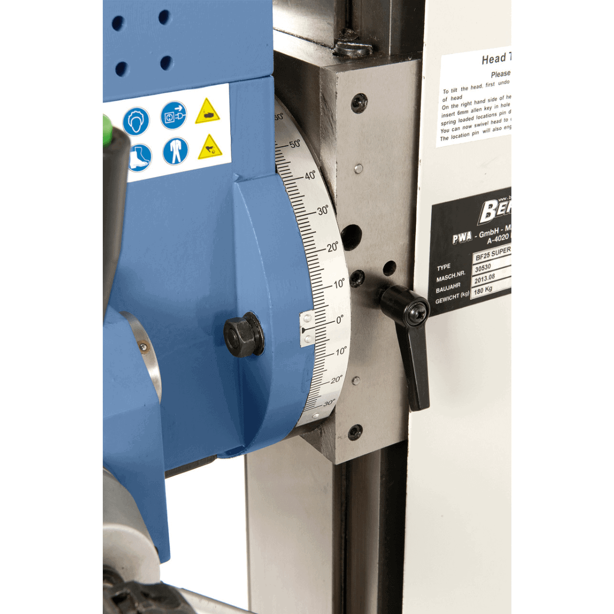 Bernardo BF 25 Super Drill-Milling Machine with Vario Speed 100-1,750 rpm and M12 Thread