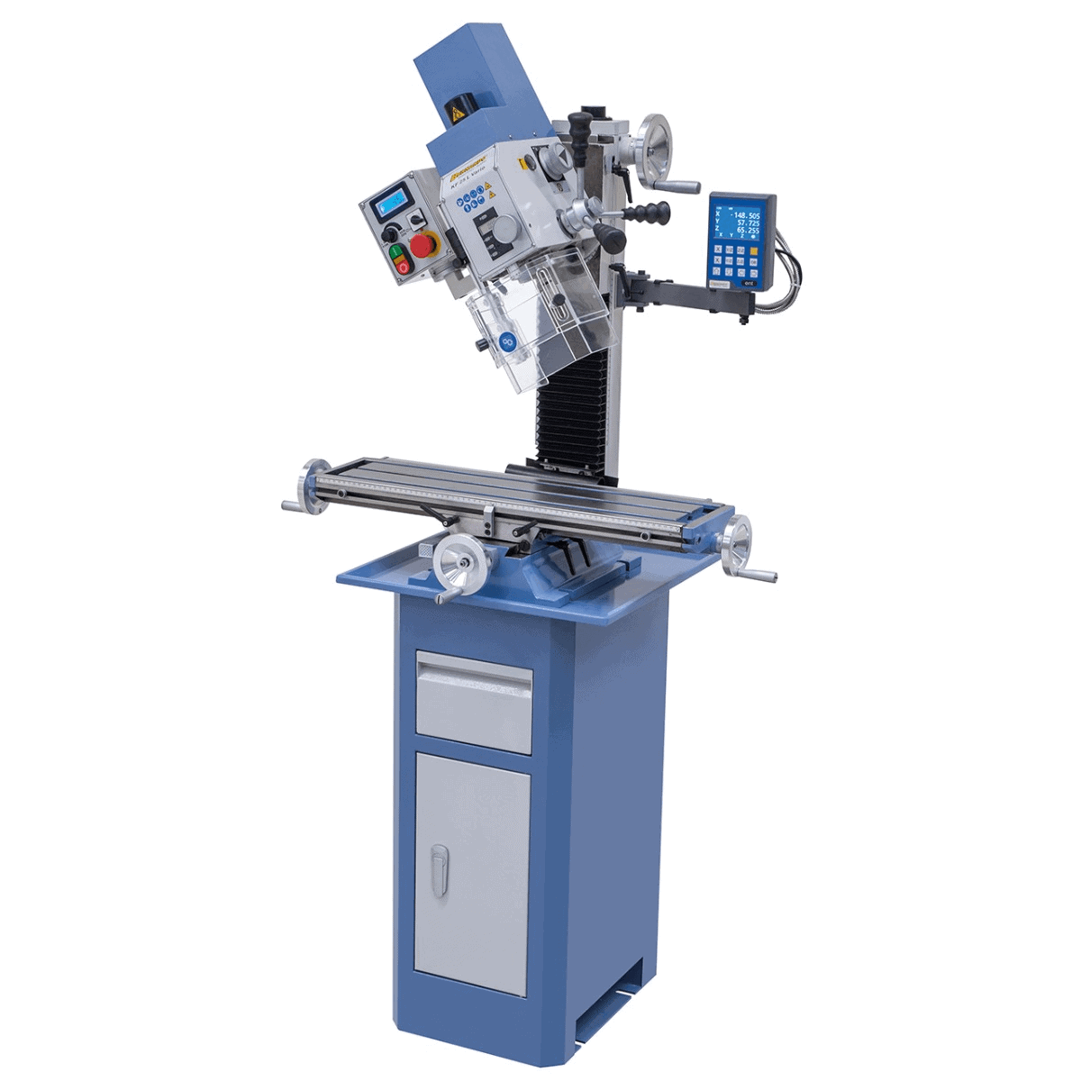 Bernardo KF 25 L Vario Drill-Milling Machine with 3-Axis DRO DT 40 and 700 mm Table