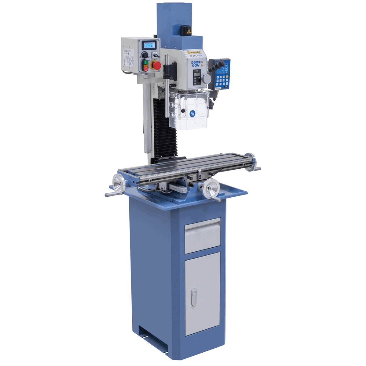 Bernardo KF 25 L Vario Drill-Milling Machine with 3-Axis DRO DT 40 and 700 mm Table