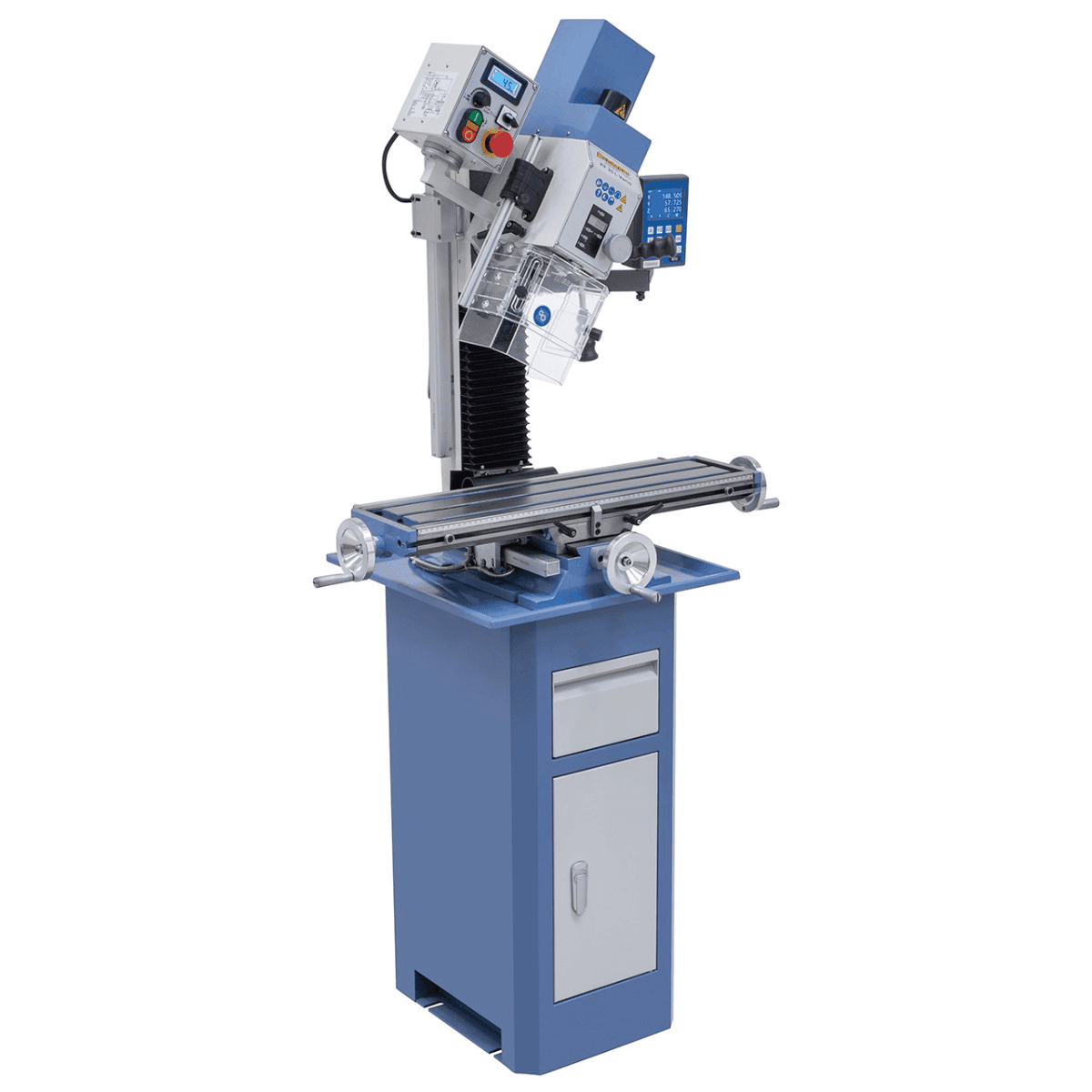 Bernardo KF 25 L Vario Drill-Milling Machine with 3-Axis DRO DT 40 and 700 mm Table