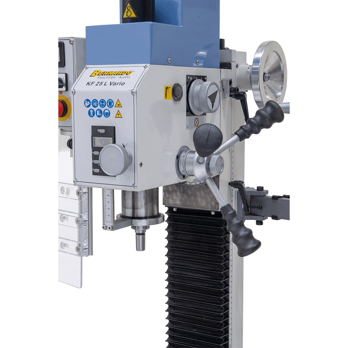 Bernardo KF 25 L Vario Drill-Milling Machine with 3-Axis DRO DT 40 and 700 mm Table