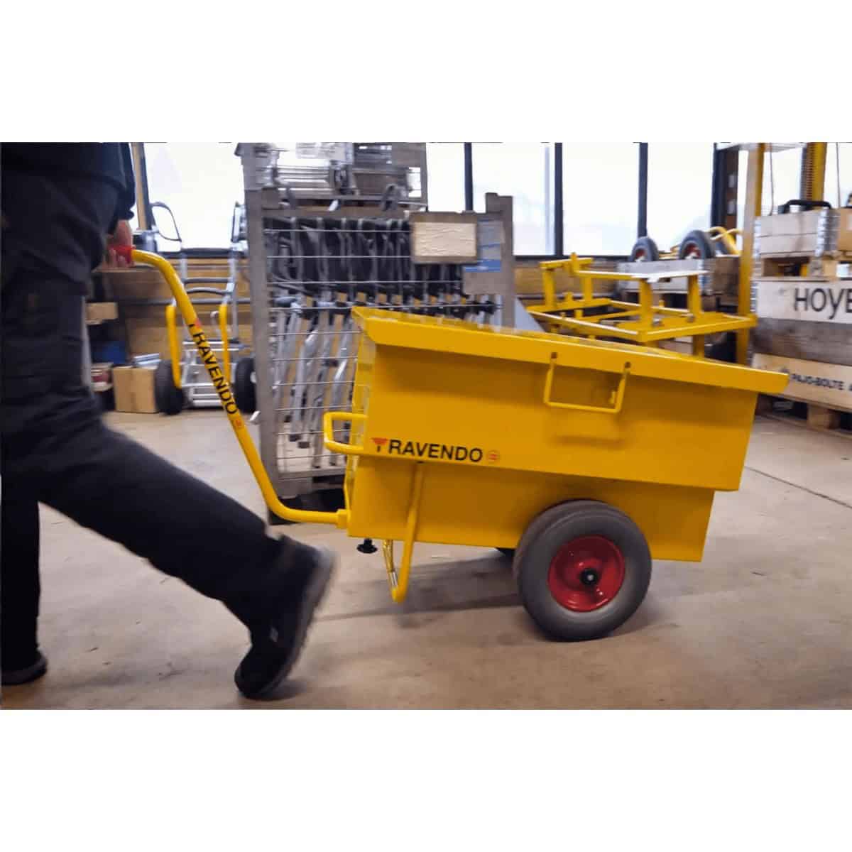 Ravendo Trolley with container UT 160 PUR