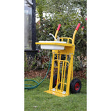 Ravendo CLM WS Multipurpose Cart - Mobile Wash Station with Sink + Faucet, 250 kg Capacity, Steel Frame, 5-Year Warranty