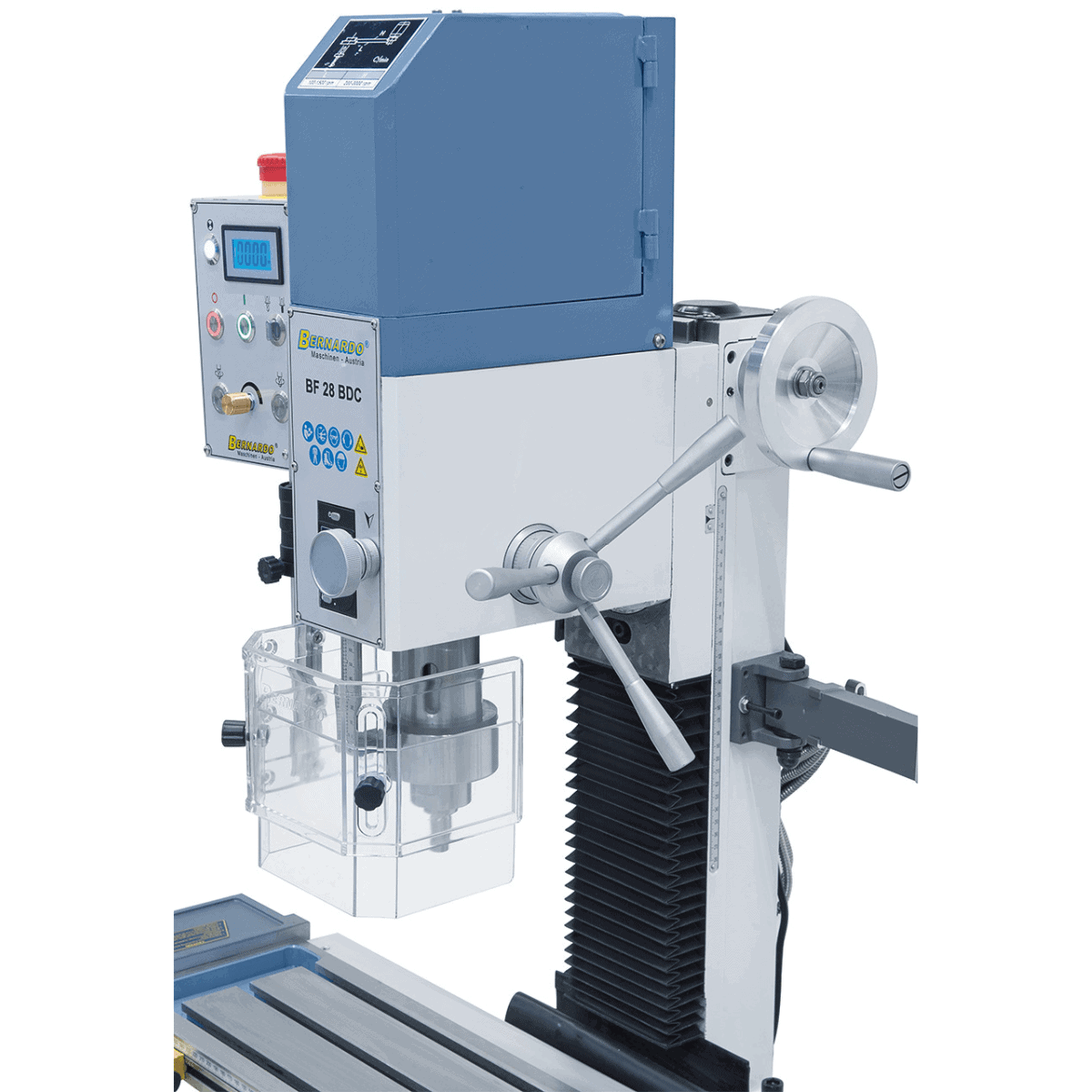 Bernardo BF 28 BDC Mill-Drill with 3-axis DRO ES-12 V and X-axis power feed AL 280 D