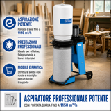 Guede GAA 65.1 Dust Collector 1150 m³/h mobile